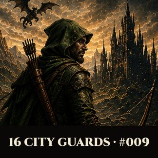 Quickfire — 16 Fantasy City Guards (NPC Pack #009)
